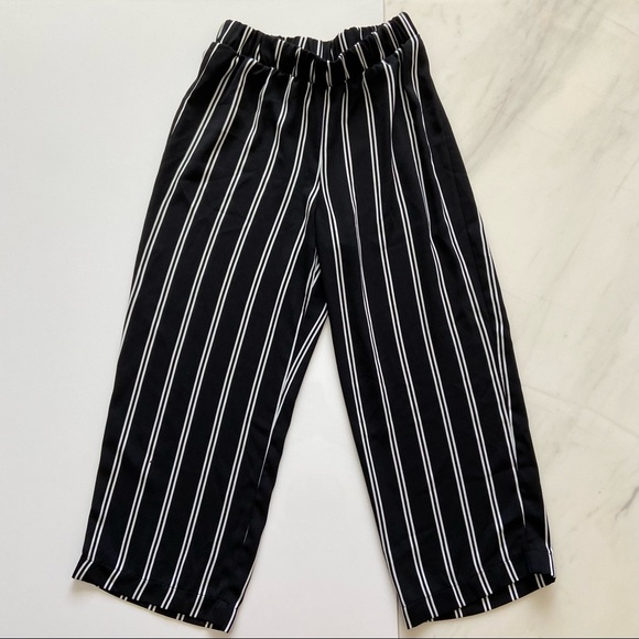 Ricki’s Palazzo Pants (Black/White Vertical Stripes) - Picture 3 of 7